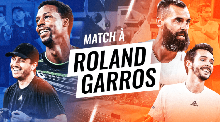 Double emblématique à Roland-Garros entre stars de Twitch et monuments du tennis français